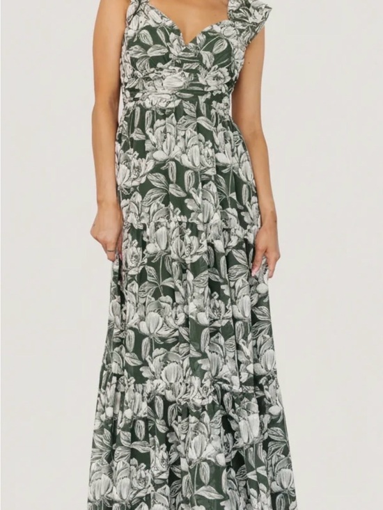 Baltic Born Dresses & Skirts - Baltic Born Green and White Floral Maxi Dress